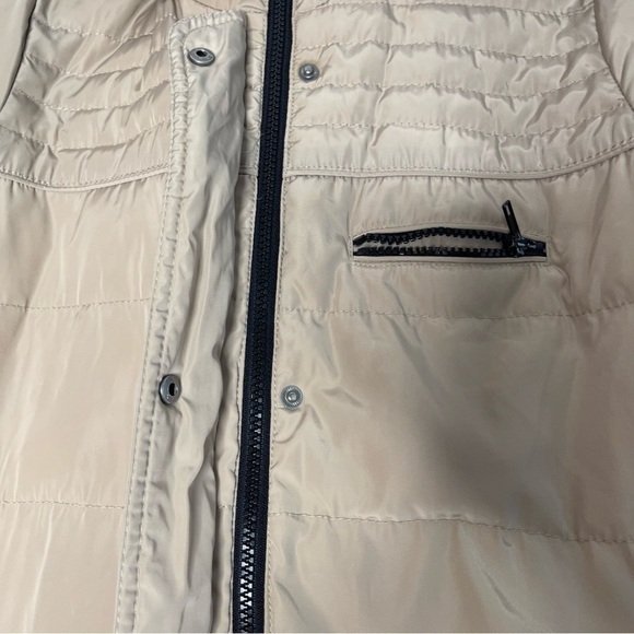 Mango tan puffer faux fur winter down fill jacket US XXS - Picture 7 of 9